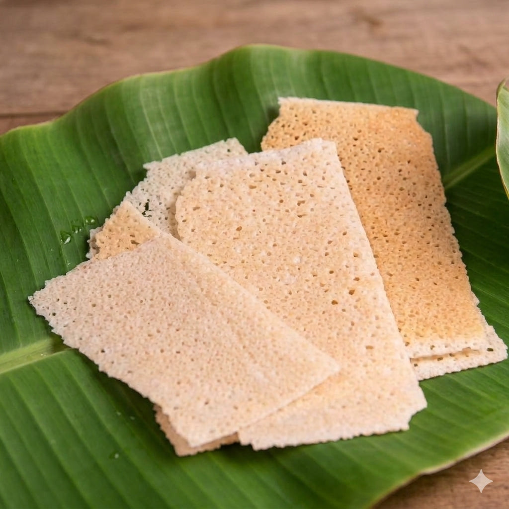 KORI ROTTI | 750 gm ( 250 GM  X 3 PACKS )  MANGALORE RICE TRADITIONAL SILKY  ROTTI | MALE NADU AUTHONTIC SNACK